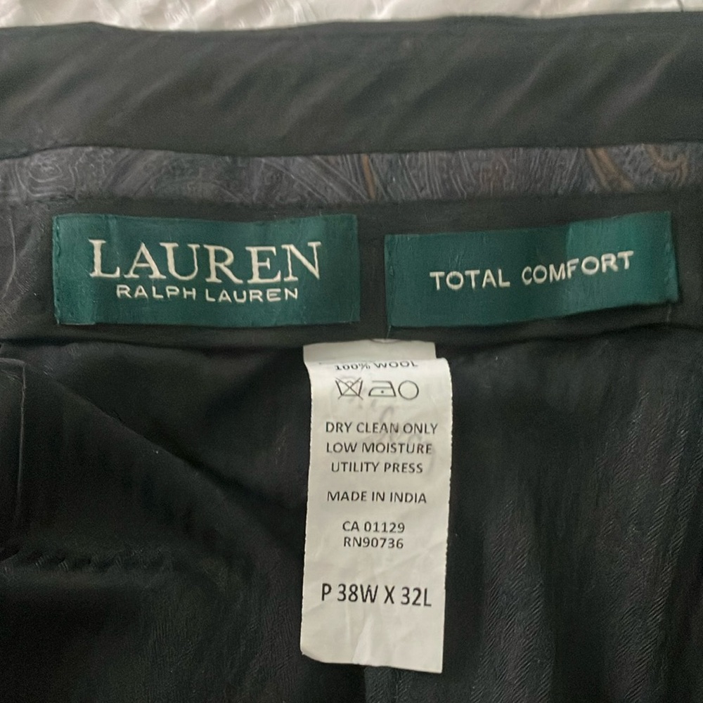 Lauren Ralph Lauren Black Wool Pants